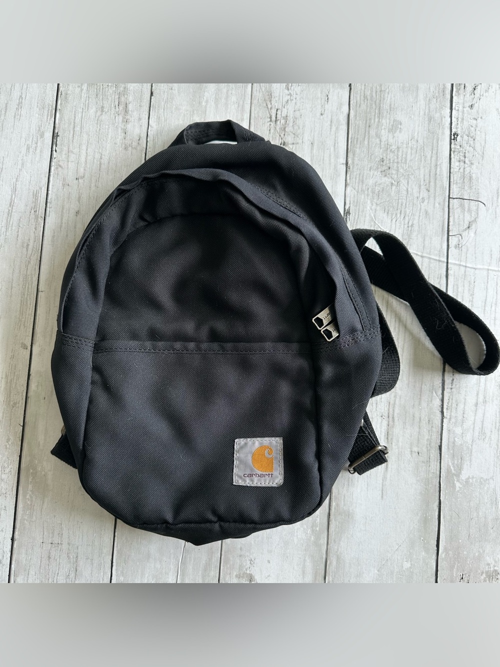 PREOWNED CARHARTT SMALL BLACK BACKPACK BAG UNISEX